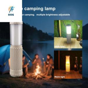 OOG Portable Handle Outdoor Telescopic Camping Light Convenient for Storage Natural Warm Light Work Light Ambient Light Candlelight Auto Repair Lamp Camping
