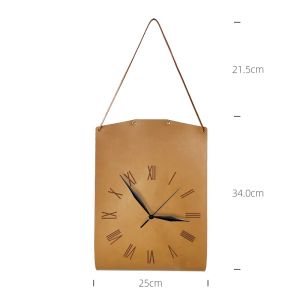 FFBH Nordic Handbag Style Wall Clock Modern Art Living Room Bedroom Wall Clock Creative High-end Home Decor Orologio Da Parete FYWC B8T9H