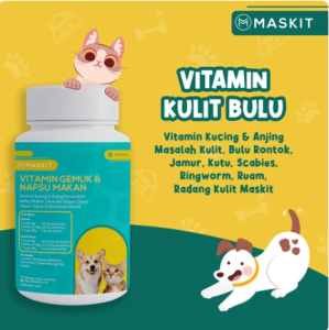 Vitamin Hewan Kucing Anjing Penambah Nafsu Makan Gemukin Badan Imun