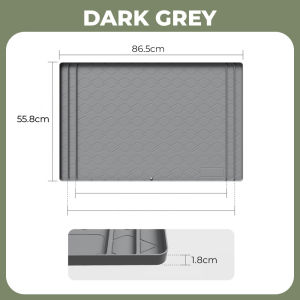 Kitchenut Alas Silikon Bawah Sinki Waterproof Under Sink Silicon Mat Silicone Kitchen Cabinet Protector Tray Organizer