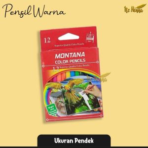 Pensil Warna Pendek 12 Warna- Pensil 12 Colour Montana - Panjang Pendek Warna Pendek Montana - Pensil Warna