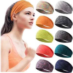 2026 Hot Sale [ Shipped from China ] European and American sports headbands yoga moisture-wicking quick-drying sweat-absorbing headbands for men and women running and fitness colorful high-elasticity headscarves B3