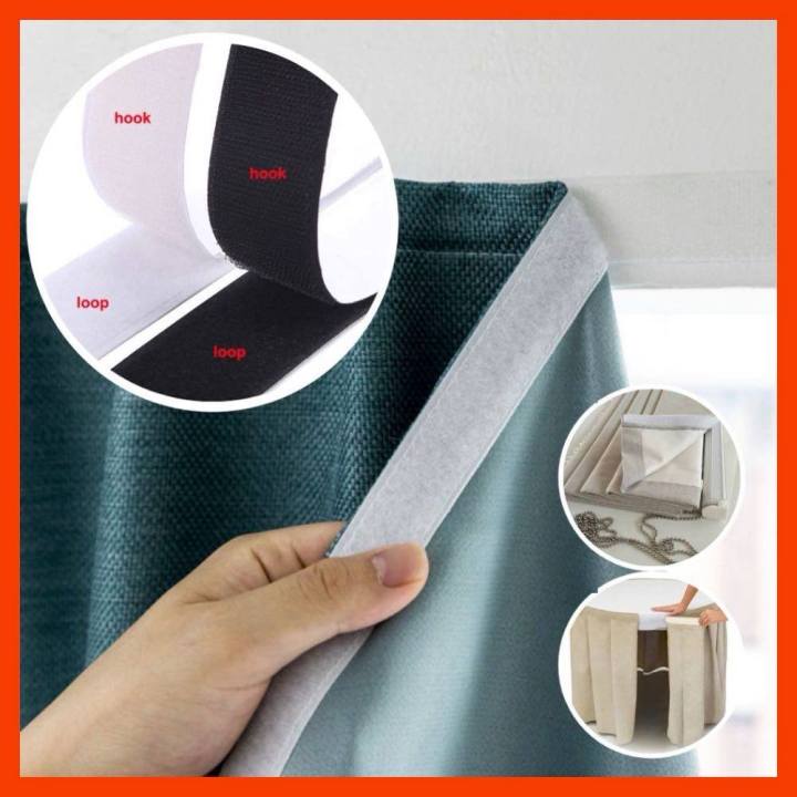 VHOME READY STOCK Velcro Magic Tape Glue / Langsir / Hook / Loop
