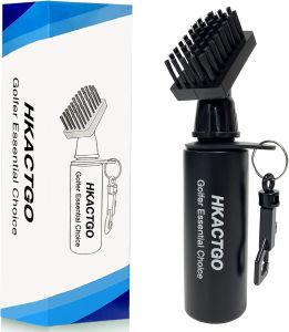 Golf Club Brush Cleaner with Clip and Squeeze Bottle 7.5 Inches Holds 4 Ounces Perfect for Keeping Your Golf Clubs Clean Durable and Portable Golf Accessories