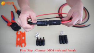 2ชิ้น/คู่ MC4แผงโซล่าประแจเชื่อมต่อ MC4ชาย/ปลั๊กตัวเมียตัดการเชื่อมต่อกุญแจเลื่อนเครื่องมือมือ