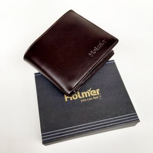 BOSTANTEN - HOLMER / Dompet Pria Lilin Minyak PU Kulit Lipat Tiga Dompet Koin Ritsleting