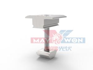 อุปกรณ์ยึดกลางแผงโซล่าร์เซลล์อะลูมิเนียม 40 มล. Middle Clamp 12อันต่อแพ็ค