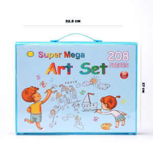 Pensil Warna Krayon Cat Air 208Pcs Set Alat Menggambar Melukis Mewarnai ART Set