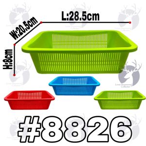 UTILITY TRAY/ MULTI PURPOSE PLASTIC BASKET TRAY / DISH ORGANIZER / DISH BASKET / PLASTIC DISH DRYER/ RECTANGLE TRAY STORAGE