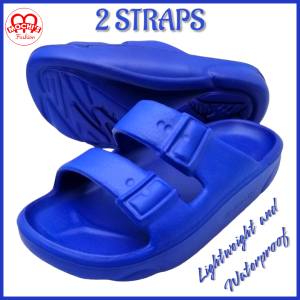 Duralite 2-Straps Mens Light-Weight and waterproof rubber Non-Slip Slippers/Flipflops