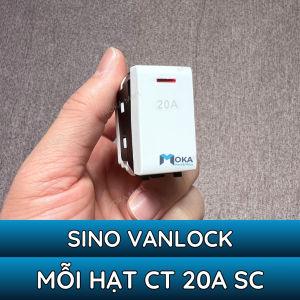 Công tắc 20A Panasonic Sino Vanlock chịu tải lớn có đèn báo dùng cho bình nóng lạnh điều hòa