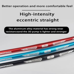 Lunje Straight Aluminum Alloy Bicycle Handlebar 31.8x620/720mm Handlebar Mountain Bike Handlebar