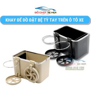 Khay Để Đồ Đặt Bệ Tỳ Tay Trên Ô Tô Xe Hơi Đa Năng Tiện Dụng