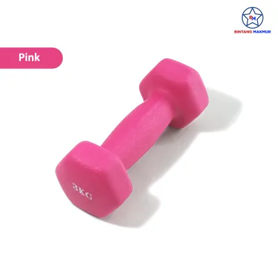 Dumbbell Barbel Gym Fitness Neoprene 1kg 2kg 3kg 4kg 5kg Alat Latihan Berat