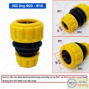 Khớp nối nhanh ống nhựa mềm phi 16 - 20- 23 Nối Ống Pvc Chất Lượng Cao Kết Nối Ống Mềm Dễ Dàng - Lazada