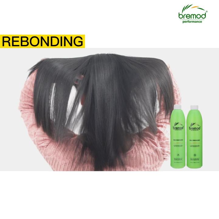 NEW Bremod  Rebonding Set 1000ml Hair Straightening Milk Silky Hair ( A and B ) BR-T014