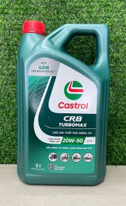 [ HÀNG CHÍNH HÃNG ] Nhớt động cơ dầu CASTROL CRB TURBOMAX 20W-50 CI-4/SF (5 Lít) - Mẫu Mới