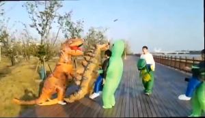 Cross-Border Halloween White Salmon Inflatable Clothing Role-Playing Outdoor Activities Invisible Funny ed Inflatable Clothing