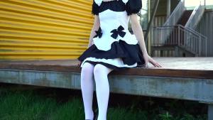 cosplay Miracle Nikki Travels Around the World Black and white chocolate maid outfit lolita Princess cute outfit