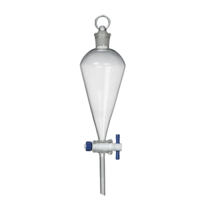 SEPARATORY FUNNEL PEAR SHAPE WITH GLASS STOPPER AND STOPCOCK (CORDIAL)