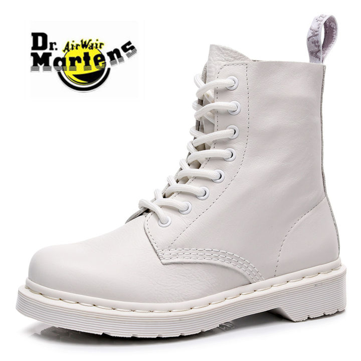 White soft best sale leather doc martens