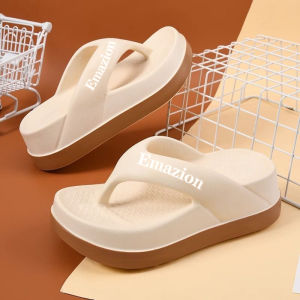 READY STOCK✨ Womens Thick-Soled Flip Flops Slippers Casual Beach Shoes