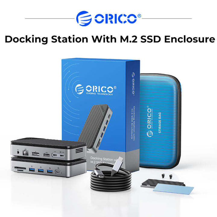 Trạm nối ORICO với M.2 SSD bao vây USB C 10Gbps nâng cấp được xây dựng ...