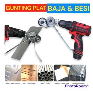 Adapter Bor Ke Gergaji Potong Seng Plat Metal Kepala Ganda multifungsi