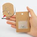 Necklace Display Cards Clear Chain Sleeve Self Adhesive Display Pockets Packaging Supplies for Cards. 