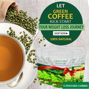 Grecobe - pure green coffee beans extract decaffeinated no additives and excipients a sachet full of health an☕[5 Boxes Combo]☕(WHOLESALE PRICE)helps in weight loss detox slimming boost metabolism healthy drink