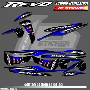 REVO X (COD) STIKER STRIPING MOTOR HONDA REVO X - LIST SIMPLE WARNA VARIASI DESAIN RACING IP.PROJECT HOLOGRAM DAN TRANSPARAN BISA COD IP.KODE-273