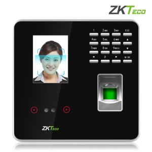 ZKTECO Biometric Time Attendance Machine 3 in 1 Face Recognition/Fingerprint Verification/Password Checking-in Reader Bundy Clock Card Machine