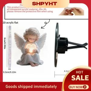 SHPYHT✨ Acrylic Car Accessories Modern Car Air Vent Clip Fragrance Holder Decorative Essential Oil Diffuser for Fresh Car Scents