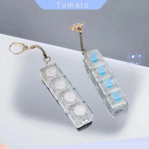 Tumato 1 2 pcs Fidget giải nén Bàn phím im lặng dạ quang Keyring Túi Mặt dây chuyền giảm căng thẳng Đồ chơi chống căng thẳng ngón tay Bàn phím trò chơi Quà Tặng