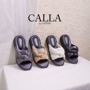 Lapepa Calla Sandal Selop Wanita Model Pita Sendal Slop Cewek Casual Size 36-41