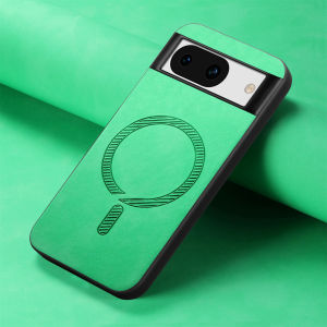 Magnetic Wireless Charging Slim Skin Feeling Leather Case For Google Pixel 9 9Pro 8 8A 7 7Pro 7A Anti-Scratch Plain Cover Funda