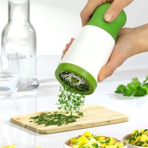 LUOWAN Herb Grinder Microplane Spice Mill Vegetable Cutter Tools Parsley Shredder Slicer Chopper Mincer for Fruit Salad Cooking Gadget