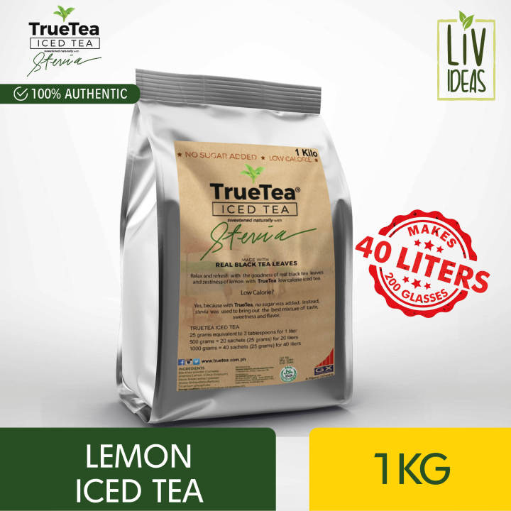 TrueTea Iced Tea with Stevia 1kg / 1 kilo Bulk Pack Lazada PH