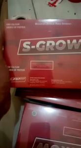 S-Grow Super Growth suplemen susu tinggi kalsium tinggi badan herbal BPOM untuk remaja dewasa