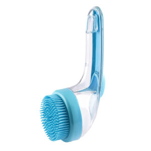 3 in 1 Long Handled Pet Bathing Brush Silicone for Cat Dog