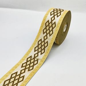 6CM*25M Wide Jacquard Webbing Lace Curtains Home Fabric Clothing Accessories