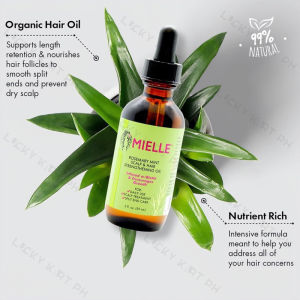 MIELLE Hair Care Essential Oil Natural Moisturizing Anti-Dandruff Improves Itchy Scalp Oil Control Hair Care Essential Oil Hair