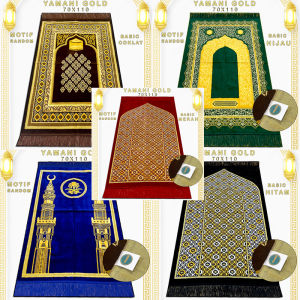 YAMANI - Sajadah Turkey Super Spigel Bahan Beludru Lembut Ukuran 70X110CM