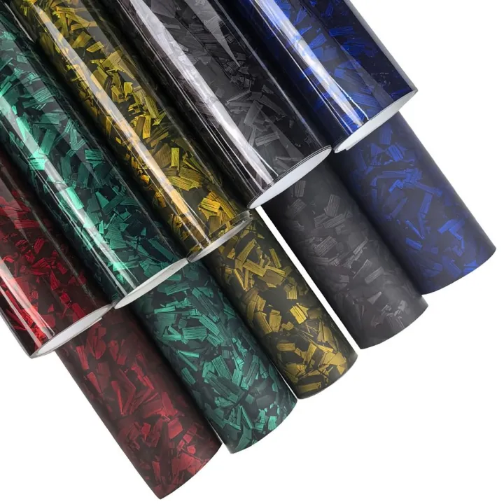 CREATIVE PAVILION 50x30CM Carbon Fiber Vinyl Film 3D/6D Matte Effect ...