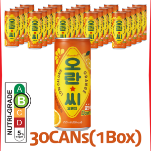 [DongA Otsuka] OranC Orange 250mL X 30CAN | Expiry: Sep 2026 or later | Low-calorie Vitamin C Sparkling Drink | Made with natural fruit juice | Kfood | DongA Otsuka