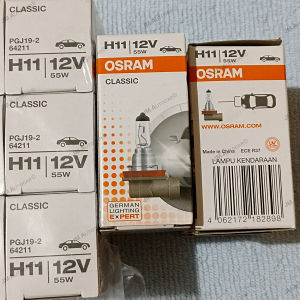 Bola Lampu Kabut (fog lamp) Osram H11 12v 55w - cocok untuk mobil pribadi