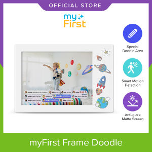 myFirst Frame Doodle | 9-Inch Digital Photo Frame for Parents Anti-Glare Matte Screen WiFi Connection via Exclusive myFirst Circle App Sync with myFirst Devices Best Christmas and Birthday Gift for Family Grandparents in Singapore