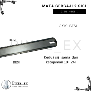 Mata Gergaji Besi Double Gergaji Bolak Balek 2 sisi