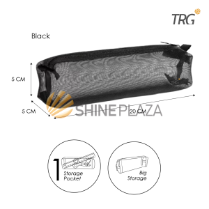 TRG Mesh Zipper Pencil Case PC-283 - Tempat Kotak Pensil Alat Tulis Jaring TRG