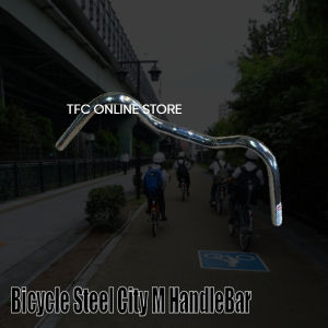Touring Bicycle Steel Handlebar – Chrome M-Type Design